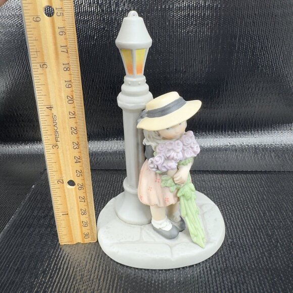 Enesco Kim Anderson Ceramic Figurine I Believe In You Lavender Is Positive 1998 - Picture 3 of 11